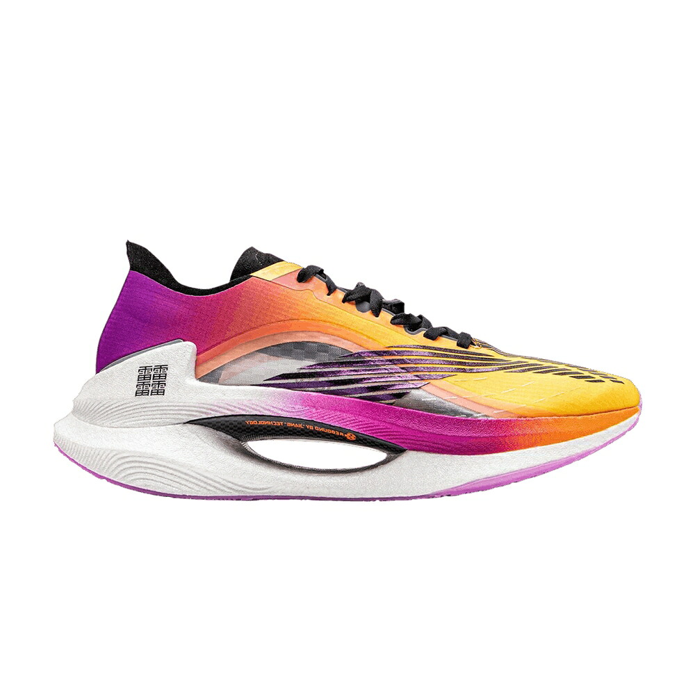 リーニン 橙 オレンジ 紫 パープル 'ORANGE PURPLE' スニーカー メンズ LI-NING JUEYING BOOM ESSENTIAL / ORANGE PURPLE