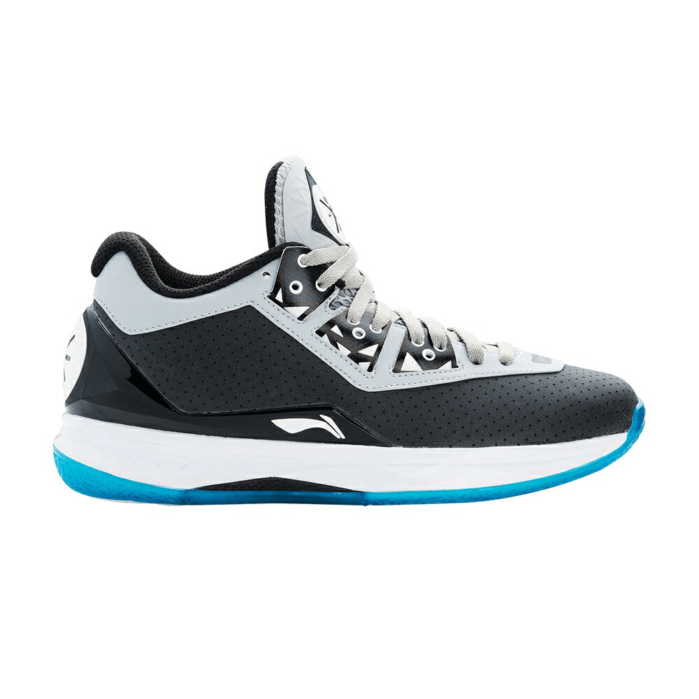 リーニン ウェイド 黒色 ブラック 灰色 グレー 'TEAM SLEEP' スニーカー メンズ LI-NING WAY OF WADE 4 NO / BLACK COLD GREY