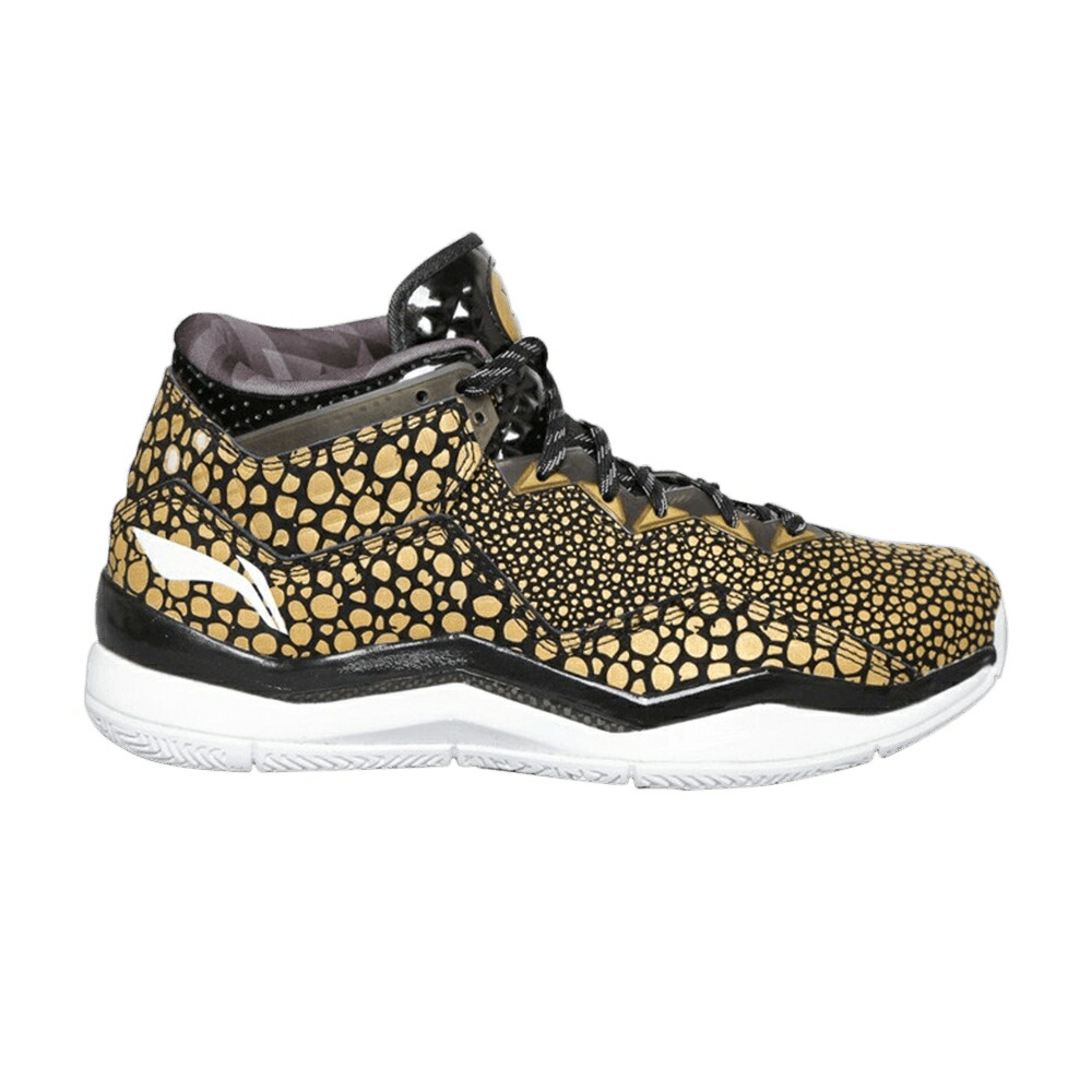リーニン ウェイド 黒色 ブラック ゴールド 白色 ホワイト 'BLACK BEARD' スニーカー メンズ LI-NING WAY OF WADE / BLACK GOLD WHITE|スニケス