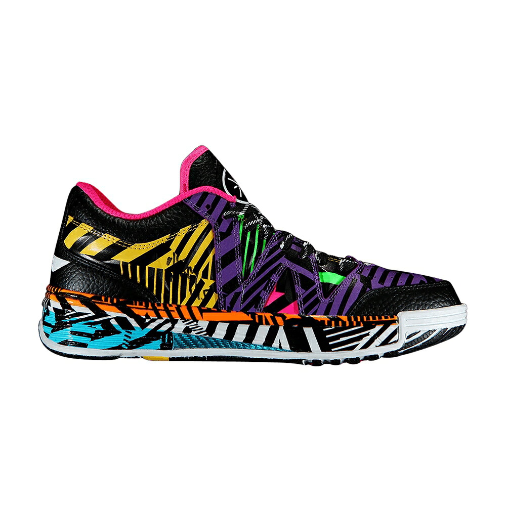 リーニン ウェイド 黒色 ブラック 黄色 イエロー 紫 パープル 'DIABLO' スニーカー メンズ LI-NING WAY OF WADE 2 LOW / BLACK YELLOW BRIGHT PURPLE
