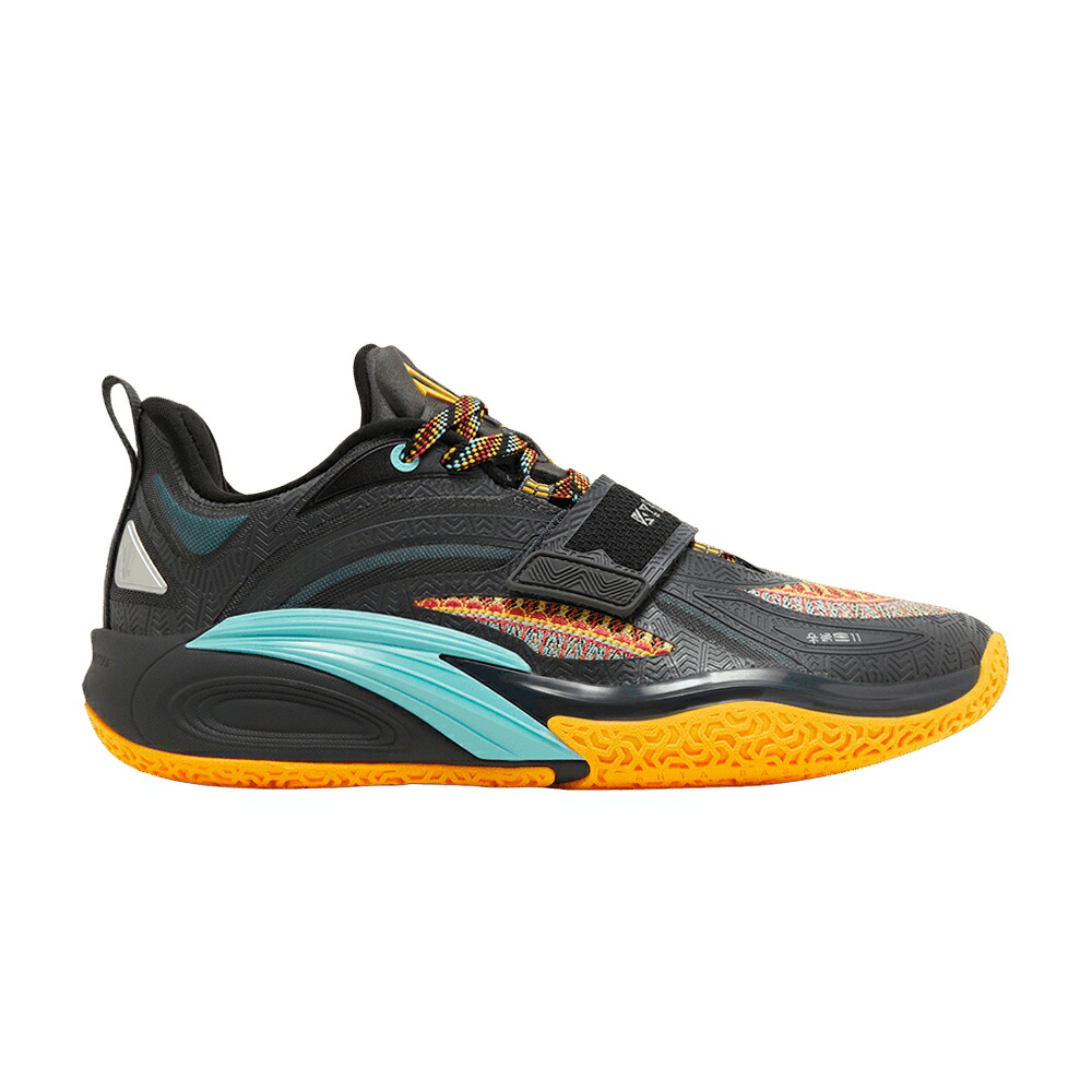 灰色 グレー 黒色 ブラック 橙 オレンジ 青色 ブルー 'SACRED BOND' スニーカー メンズ ANTA KAI 1 / GREY BLACK ORANGE BLUE｜スニケス