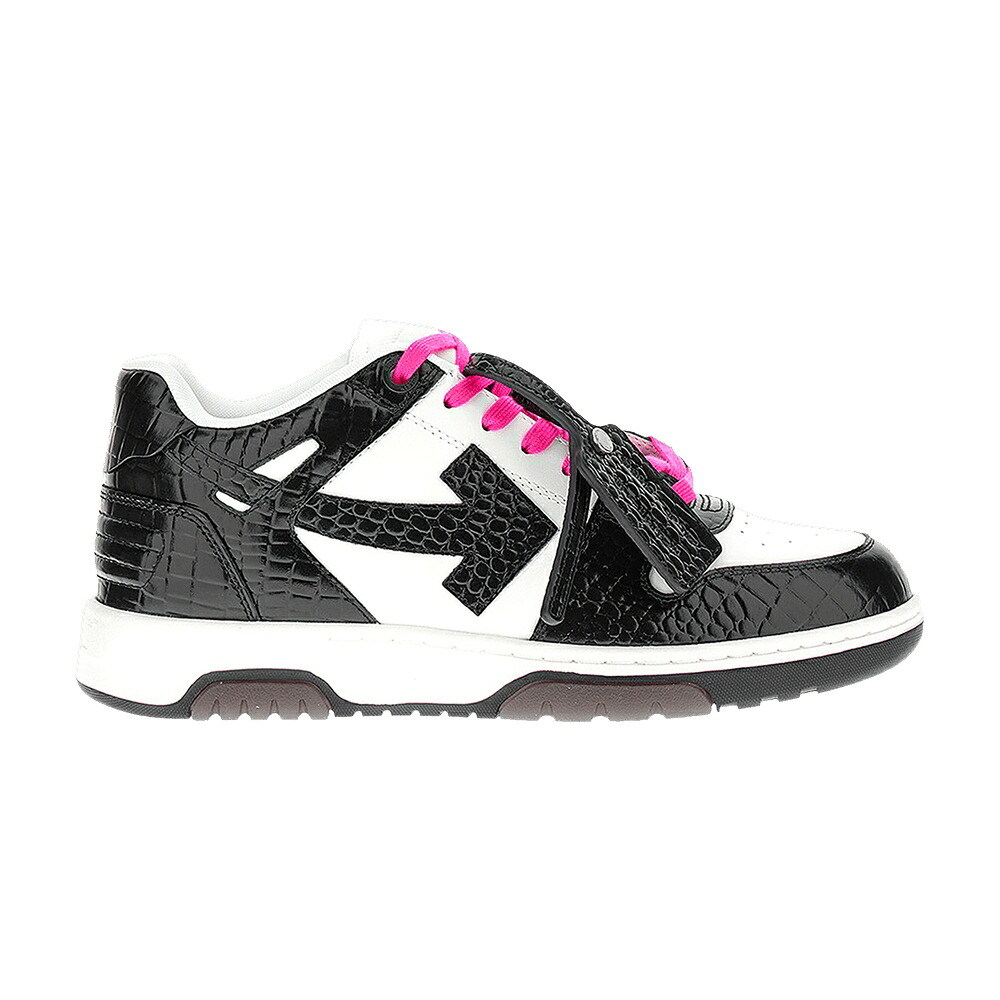 オフホワイト 黒色 ブラック 白色 ホワイト 'CROC WHITE' スニーカー メンズ OFF-WHITE OUT OF OFFICE - BLACK 2023 / WHITE BLACK|スニケス