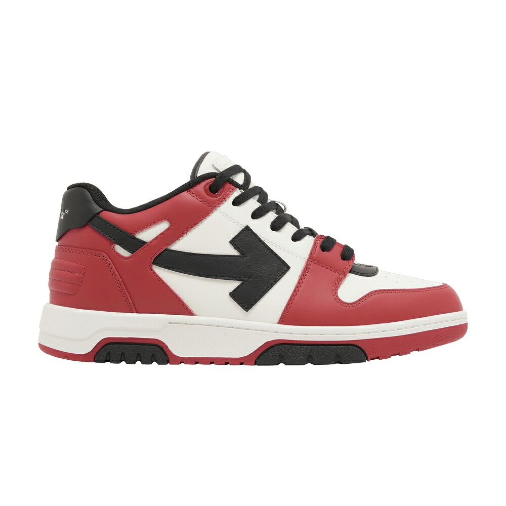 オフホワイト 白色 ホワイト 赤 レッド 黒色 ブラック 'RED BLACK' スニーカー メンズ OFF-WHITE OUT OF OFFICE WHITE 2023 / RED BLACK