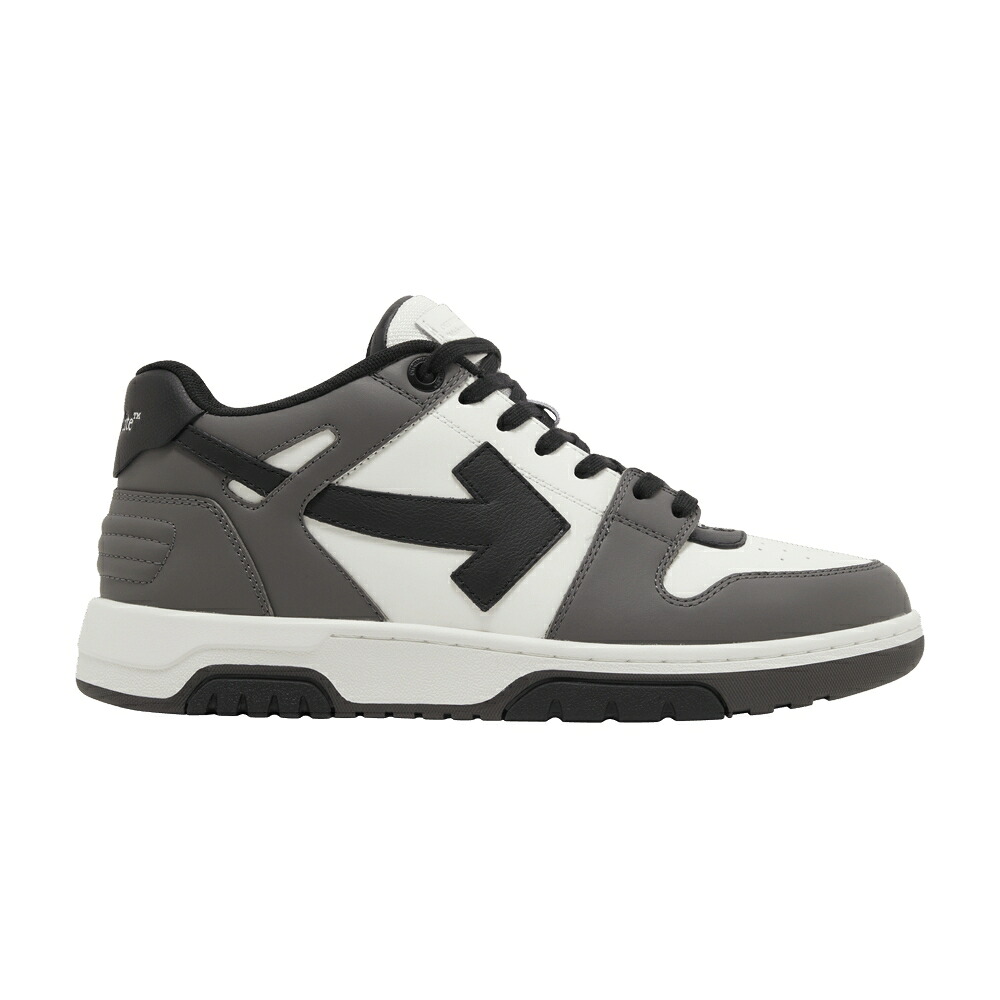 オフホワイト 灰色 グレー 黒色 ブラック 白色 ホワイト 'DARK GREY' スニーカー メンズ OFF-WHITE OUT OF OFFICE LOW / DARK GREY BLACK WHITE｜スニケス