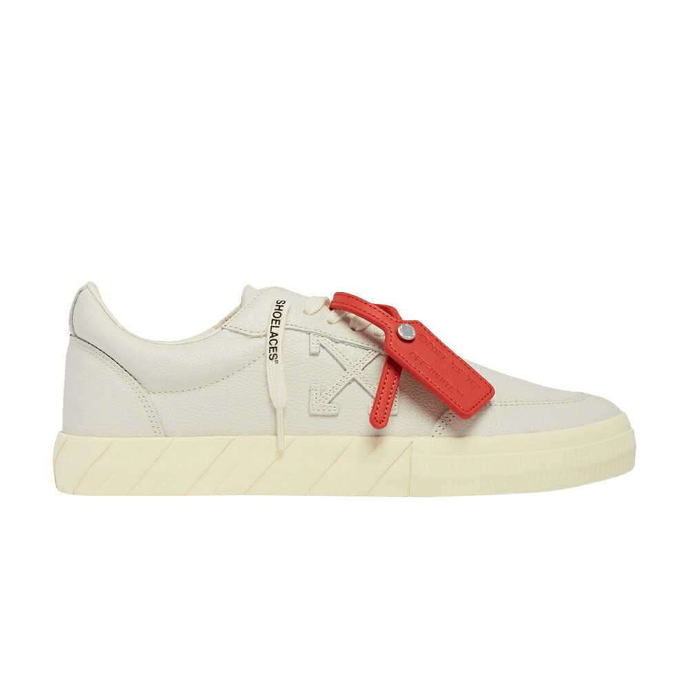 オフホワイト 靴 スニーカー 白色 ホワイト 'OFF LEATHER' メンズ OFF-WHITE VULC SNEAKER WHITE / OFF WHITE OFF WHITE