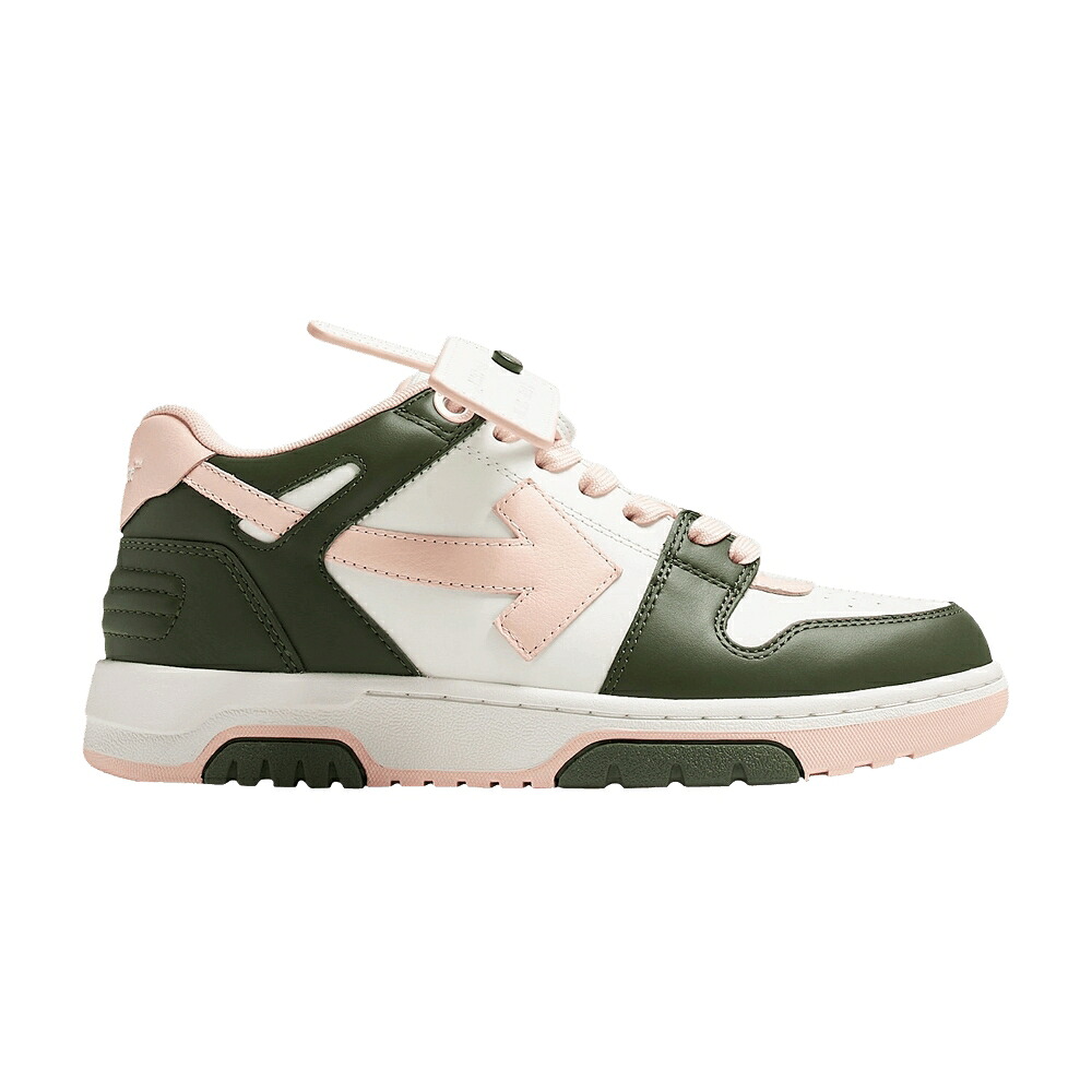オフホワイト 白色 ホワイト 緑 グリーン ピンク 'GREEN PINK' スニーカー レディース OFF-WHITE WMNS OUT OF OFFICE / WHITE GREEN PINK