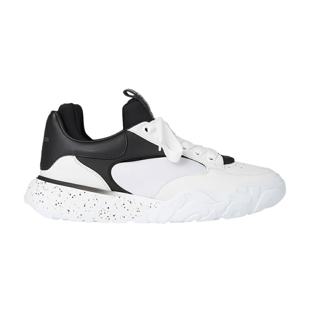 アレキサンダーマックイーン コート テック トレーナー 白色 ホワイト 黒色 ブラック WHITE BLACK スニーカー メンズ ALEXANDER MCQUEEN ALEXANDER MCQUEEN COURT TECH TRAINER / WHITE BLACK