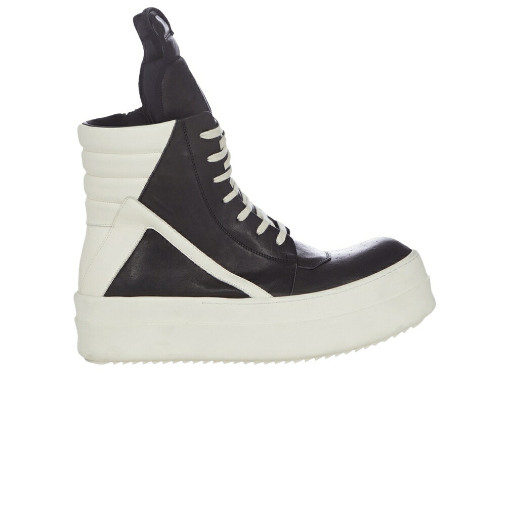 リックオウエンス メガ ご機嫌 黒いこと 黒いこと \u0027BLACK MILK\u0027 スニーカー メンズ RICK OWENS RICK OWENS MEGA BUMPER GEOBASKET HIGH / BLACK MILK MILK