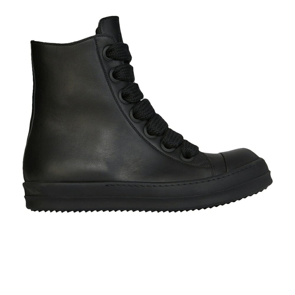 リックオウエンス ジャンボ 靴 スニーカー 黒色 ブラック 'BLACK' メンズ RICK OWENS RICK OWENS LIDO JUMBO LACED SNEAKER / BLACK