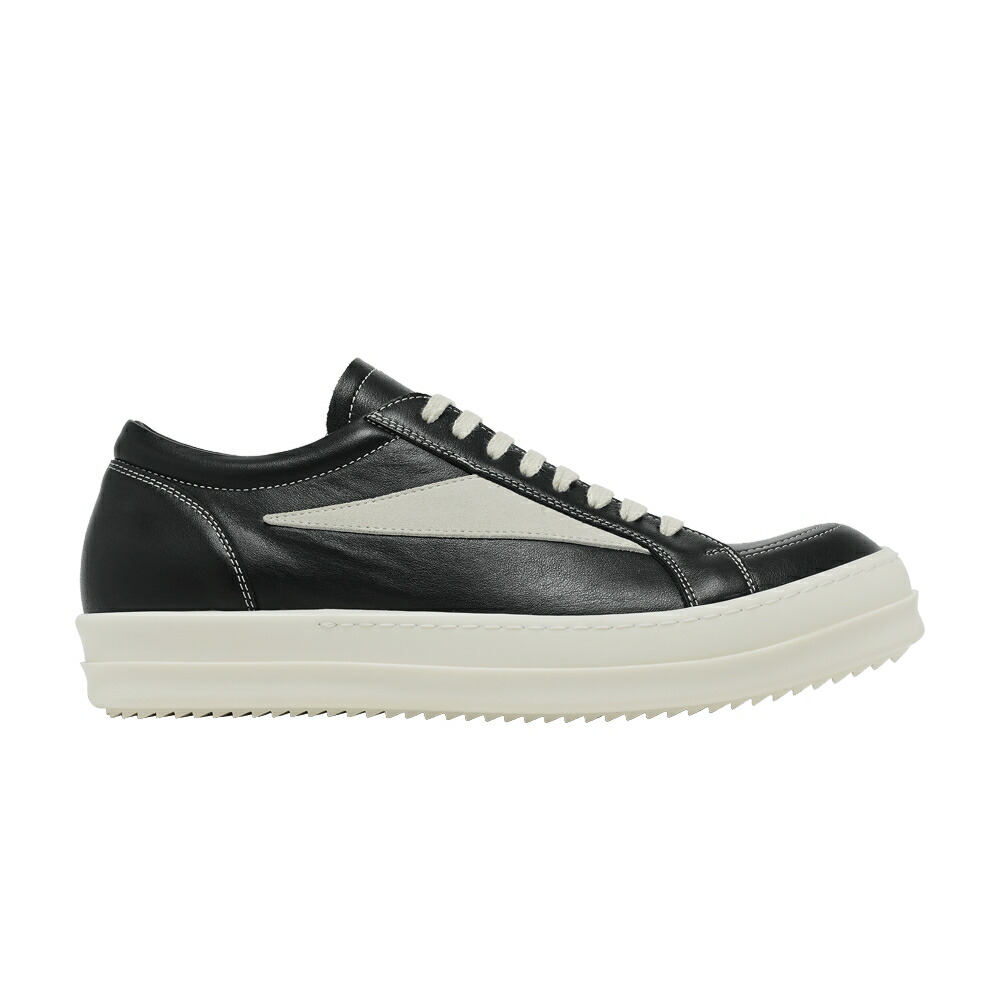 リックオウエンス ビンテージ ヴィンテージ 靴 スニーカー 黒色 ブラック 'BLACK MILK' メンズ RICK OWENS RICK OWENS LIDO VINTAGE SNEAKER / BLACK MILK MILK
