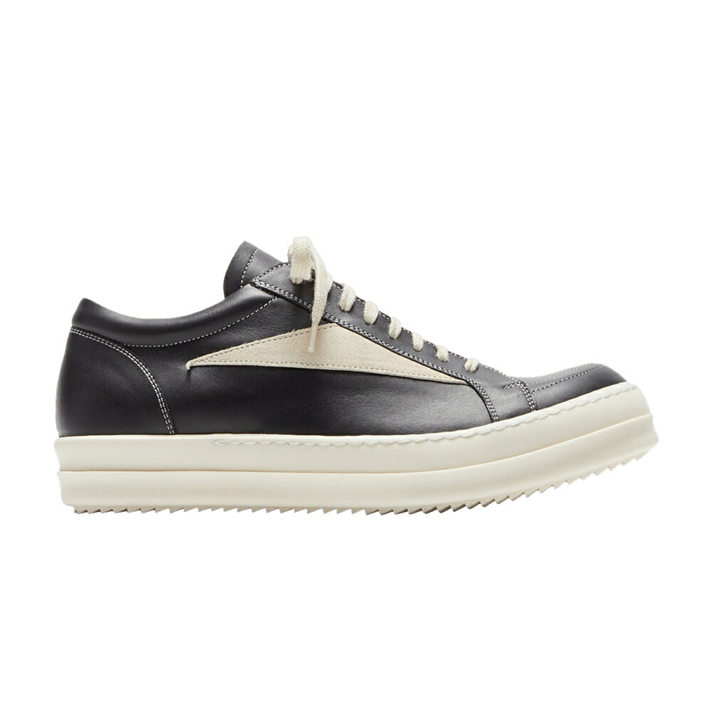 リックオウエンス ビンテージ ヴィンテージ 黒いこと 黒いこと \u0027BLACK MILK\u0027 スニーカー メンズ RICK OWENS RICK OWENS HOLLYWOOD VINTAGE LOW / BLACK MILK MILK