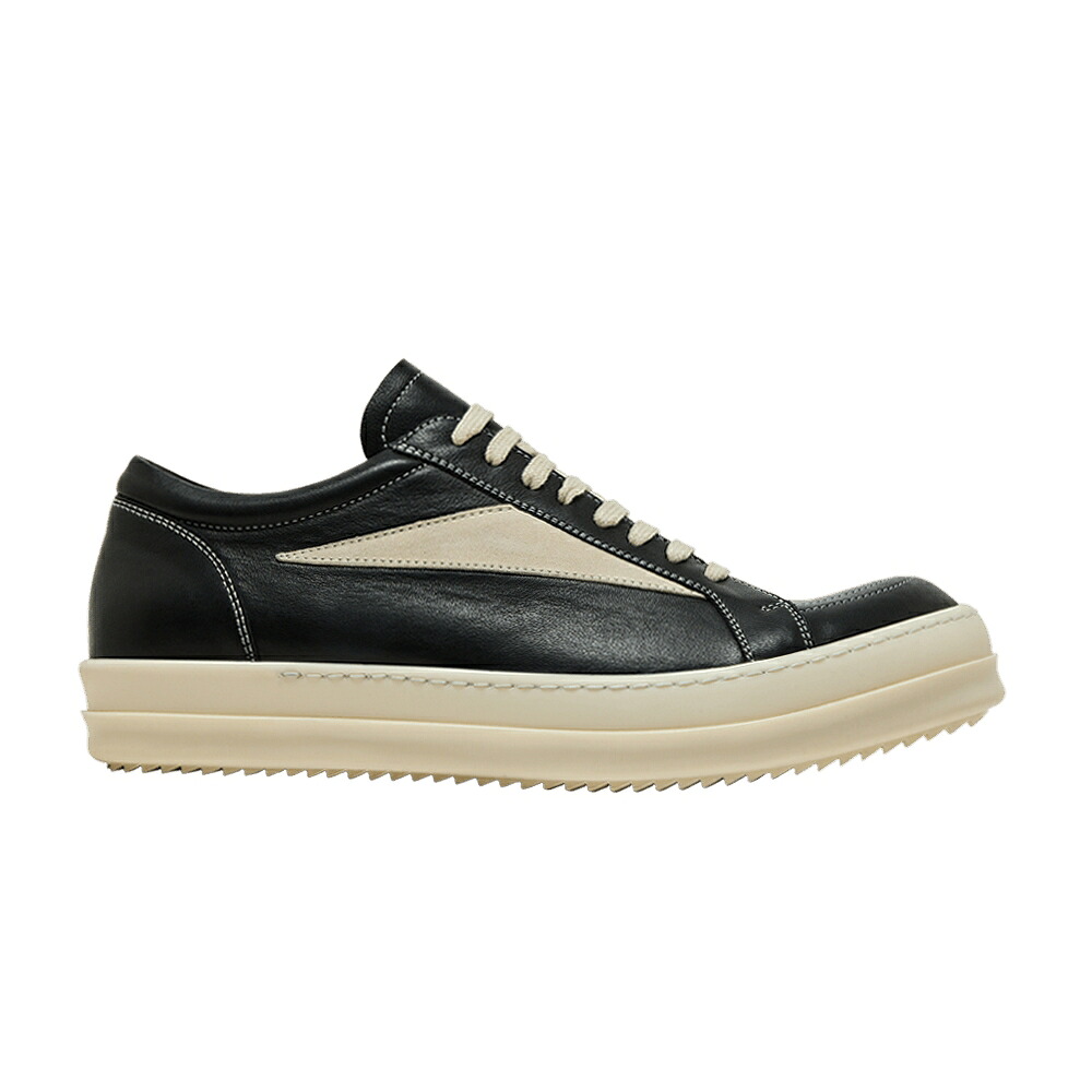リックオウエンス ビンテージ ヴィンテージ 黒いこと 黒いこと \u0027BLACK MILK\u0027 スニーカー メンズ RICK OWENS RICK OWENS HOLLYWOOD VINTAGE LOW / BLACK MILK MILK