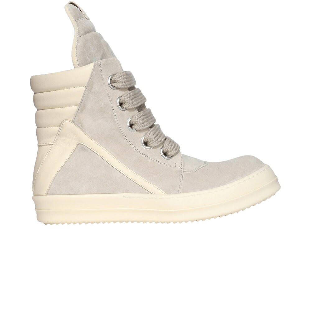 リックオウエンス ジャンボ ご機嫌 \u0027DINGE MILK\u0027 スニーカー メンズ RICK OWENS RICK OWENS HOLLYWOOD JUMBO LACED GEOBASKET HIGH / DINGE MILK MILK