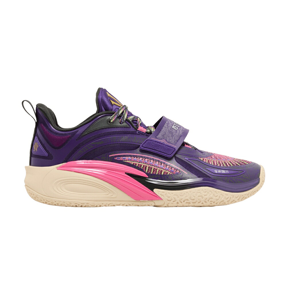 紫 パープル サクラ色 薄墨色 薄墨色 \u0027ARTIST COURT\u0027 スニーカー メンズ ANTA KAI 1 ON / PURPLE PINK GREY