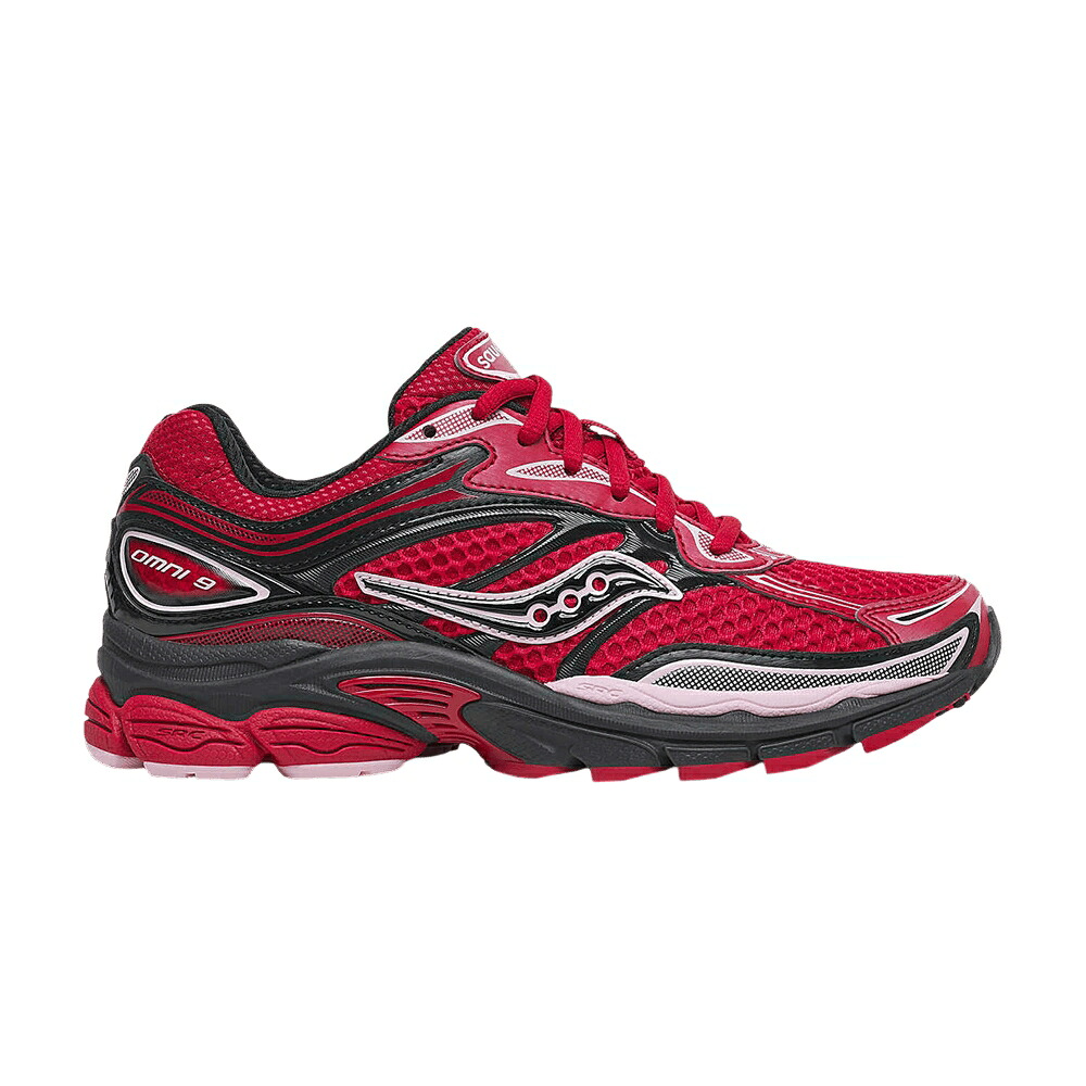 サッカニー 赤 レッド 黒色 ブラック 'ST. VALENTINE' スニーカー メンズ SAUCONY PROGRID OMNI 9 / RED BLACK