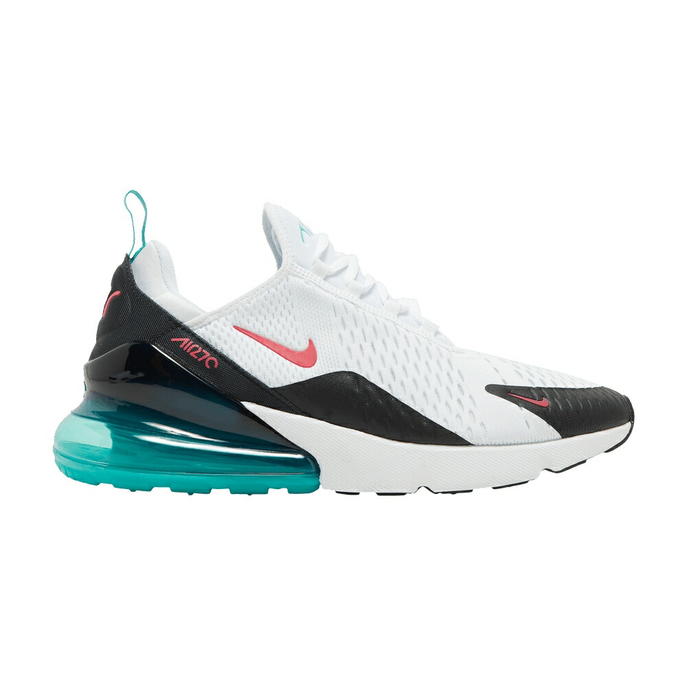 ナイキ マックス 白いこと 白いこと 混雑時 サクラ色 大気圏マックス \u0027SOUTH BEACH\u0027 スニーカー メンズ NIKE AIR MAX 270 / WHITE RUSH PINK WASHED TEAL
