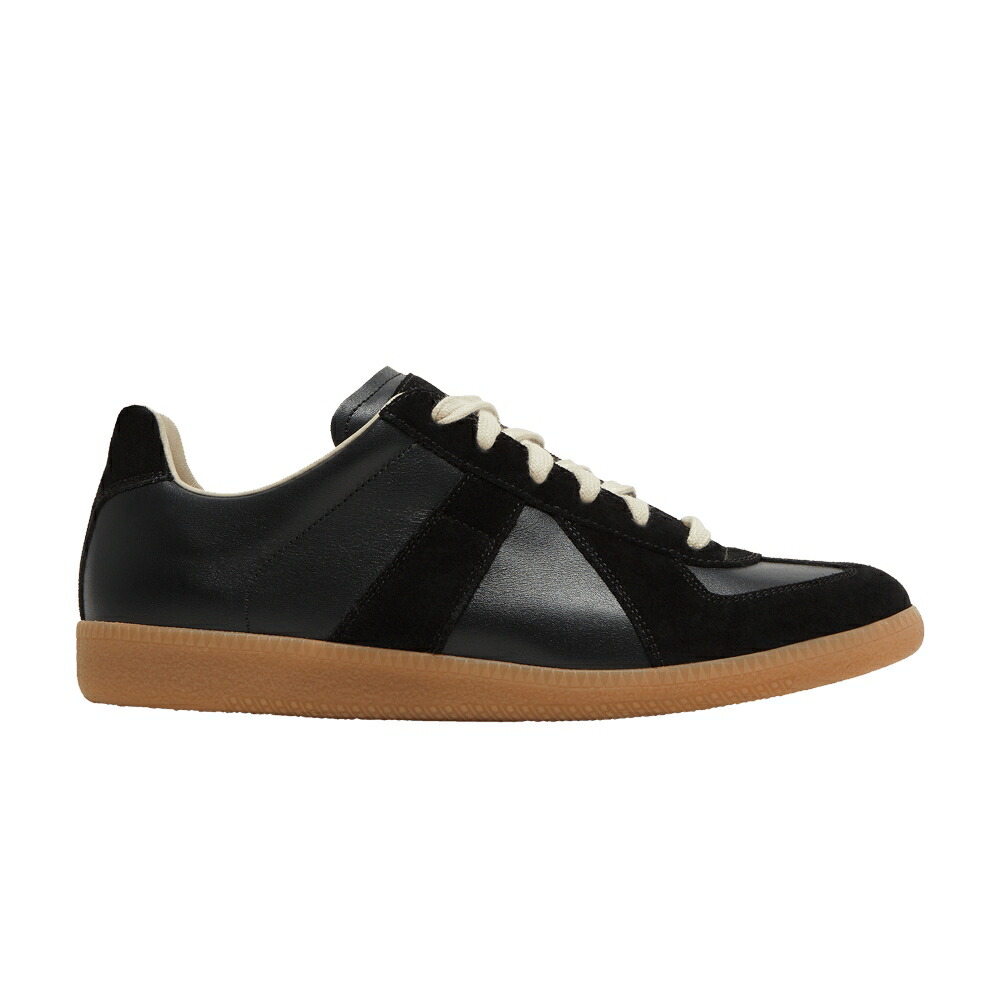 メゾンマルジェラ 黒色 ブラック BLACK GUM スニーカー メンズ MAISON MARGIELA MAISON MARGIELA REPLICA / BLACK BLACK