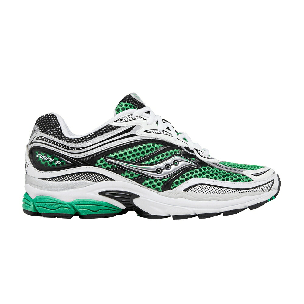 サッカニー 緑 緑であること しろがね色 しろがね色 \u0027GREEN SILVER\u0027 スニーカー メンズ SAUCONY PROGRID OMNI 9 OG / GREEN SILVER