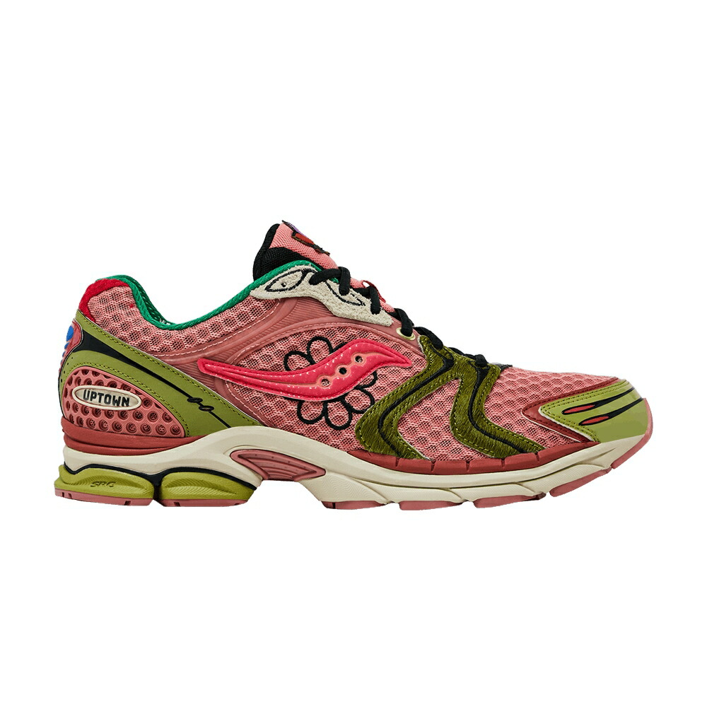 サッカニー FLOWERS PEACH スニーカー メンズ SAUCONY JAE TIPS X PROGRID TRIUMPH 4 PACK - / PEACH LEAF