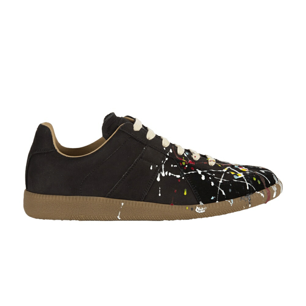 メゾンマルジェラ 黒色 ブラック BLACK スニーカー メンズ MAISON MARGIELA MAISON MARGIELA PAINTSPLATTER / BLACK