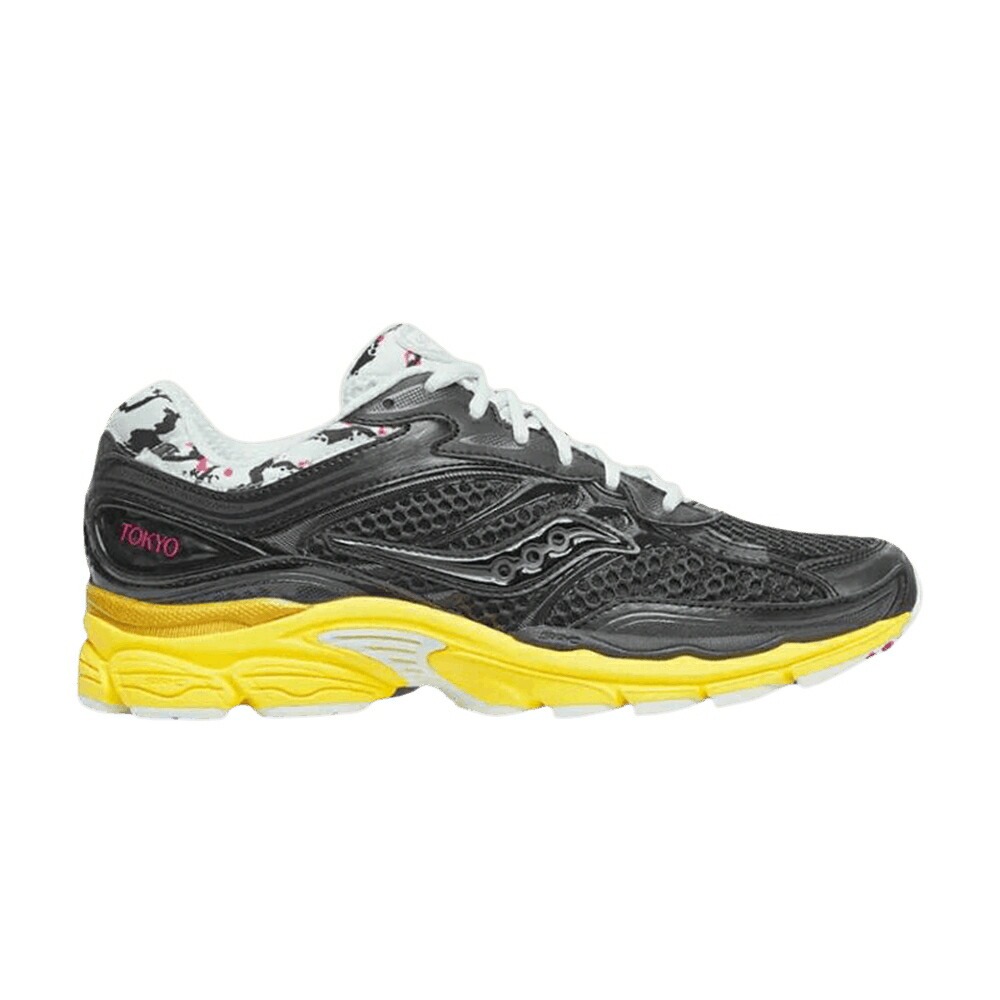 サッカニー 黒いこと 黒いこと 黄味がかった 黄色 サクラ色 \u0027TOKYO\u0027 スニーカー メンズ SAUCONY PROGRID OMNI 9 / BLACK YELLOW PINK