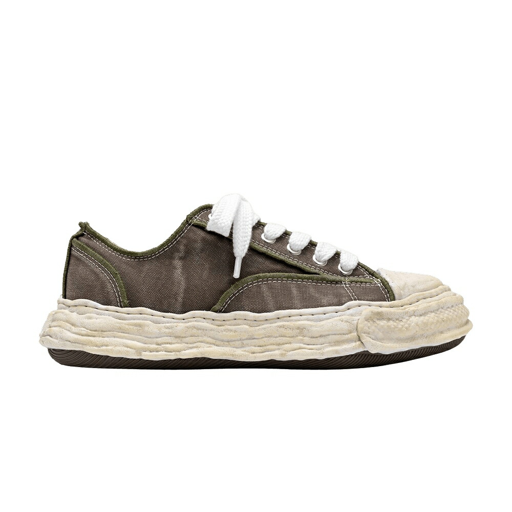 メゾン ミハラヤスヒロ ビンテージ ヴィンテージ カーキ 'KHAKI' スニーカー メンズ MAISON MIHARA YASUHIRO MAISON MIHARA YASUHIRO PETERSON 23 OG SOLE VINTAGE CANVAS LOW / KHAKI