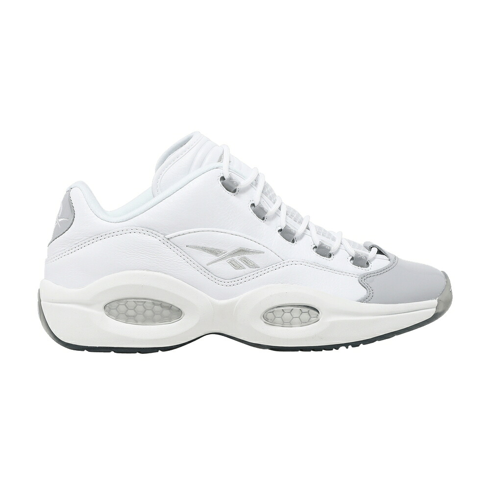 リーボック クエスチョン 白色 ホワイト ピュア 灰色 グレー 'WHITE GREY' スニーカー メンズ REEBOK QUESTION LOW / CLOUD WHITE PURE GREY 3 PURE｜スニケス
