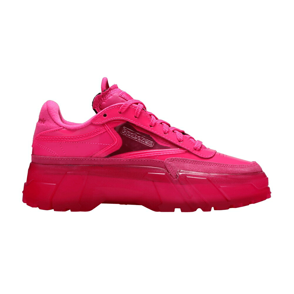 リーボック 野球クラブ 活動的 サクラ色 \u0027DYNAMIC PINK\u0027 スニーカー レディース REEBOK CARDI B X WMNS CLUB C / DYNAMIC PINK DYNAMIC PINK CLEAR