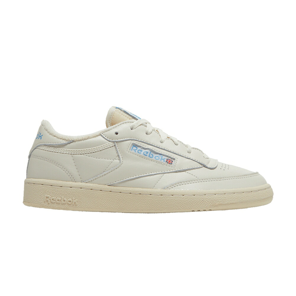 リーボック 野球クラブ ビンテージ ヴィンテージ 青碧 青色 \u0027CHALK BLUE\u0027 スニーカー メンズ REEBOK CLUB C 85 VINTAGE ESSENTIAL / CHALK ALABASTER ESSENTIAL BLUE メンズ靴-靴