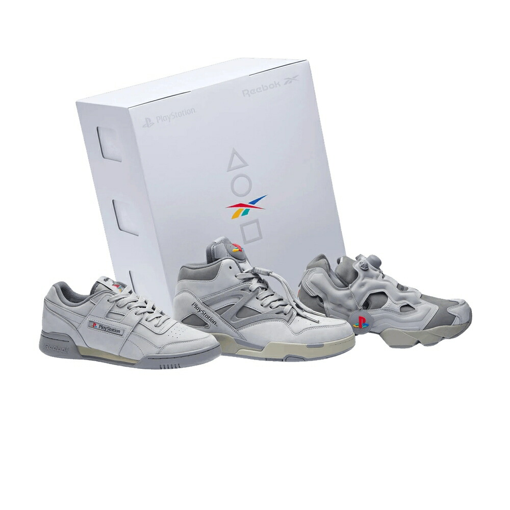 リーボック ワークアウト ポンプ ゾーン 灰色 グレー インスタポンプフューリー 30TH BOX スニーカー メンズ REEBOK SONY PLAYSTATION X WORKOUT PLUS PUMP OMNI ZONE 2 INSTAPUMP FURY 94 ANNIVERSARY STACKING / GREY