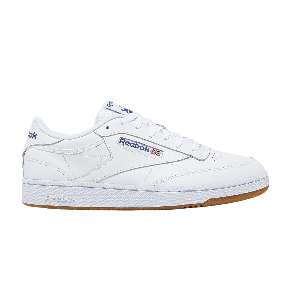 リーボック 野球クラブ 白いこと 白いこと \u0027WHITE\u0027 スニーカー メンズ REEBOK CLUB C 85 / WHITE ROYAL GUM 靴-メンズ靴