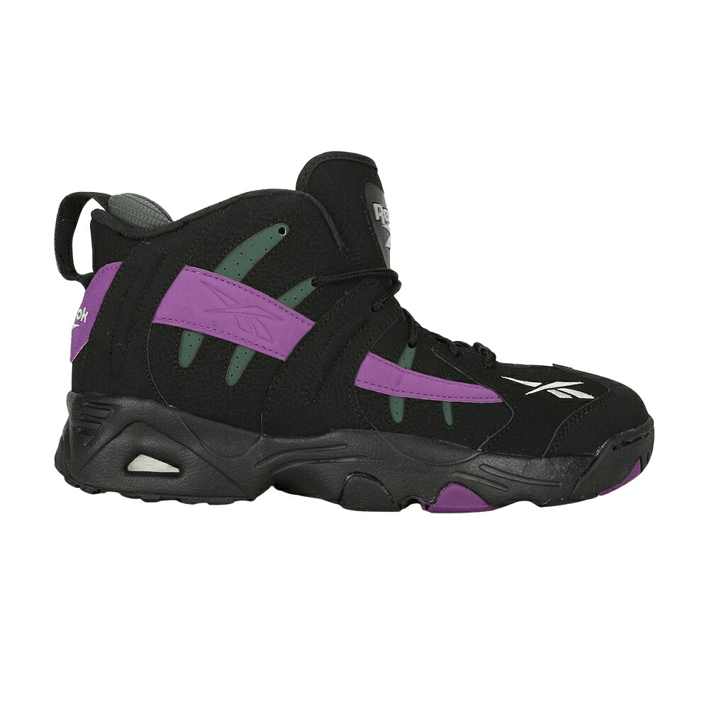 リーボック 黒色 ブラック 紫 パープル 'ミルウォーキー バックス' スニーカー メンズ REEBOK THE RAIL 'MILWAUKEE BUCKS' / BLACK EXTREME PURPLE DARKEST|スニケス