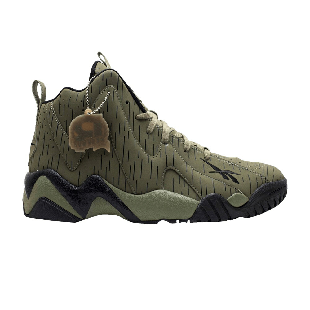 リーボック カミカゼ ミッド カーゴ 緑 グリーン 黒色 ブラック 'REIGNMAN' スニーカー メンズ REEBOK KAMIKAZE 2 MID / CARGO GREEN BLACK