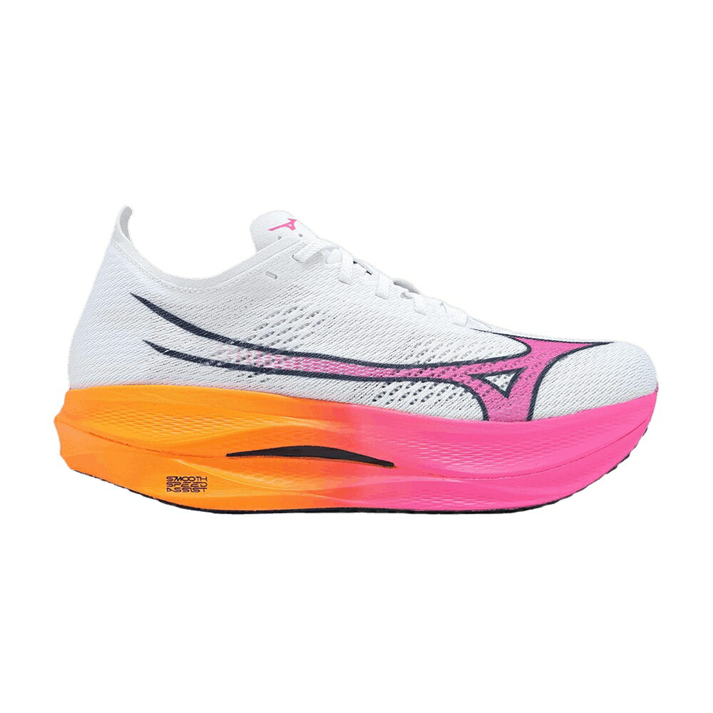 ミズノ ウェーブ ウェイブ プロ 白色 ホワイト ピンク 'HANABI PACK' スニーカー メンズ MIZUNO WAVE REBELLION PRO LOW / WHITE PINK