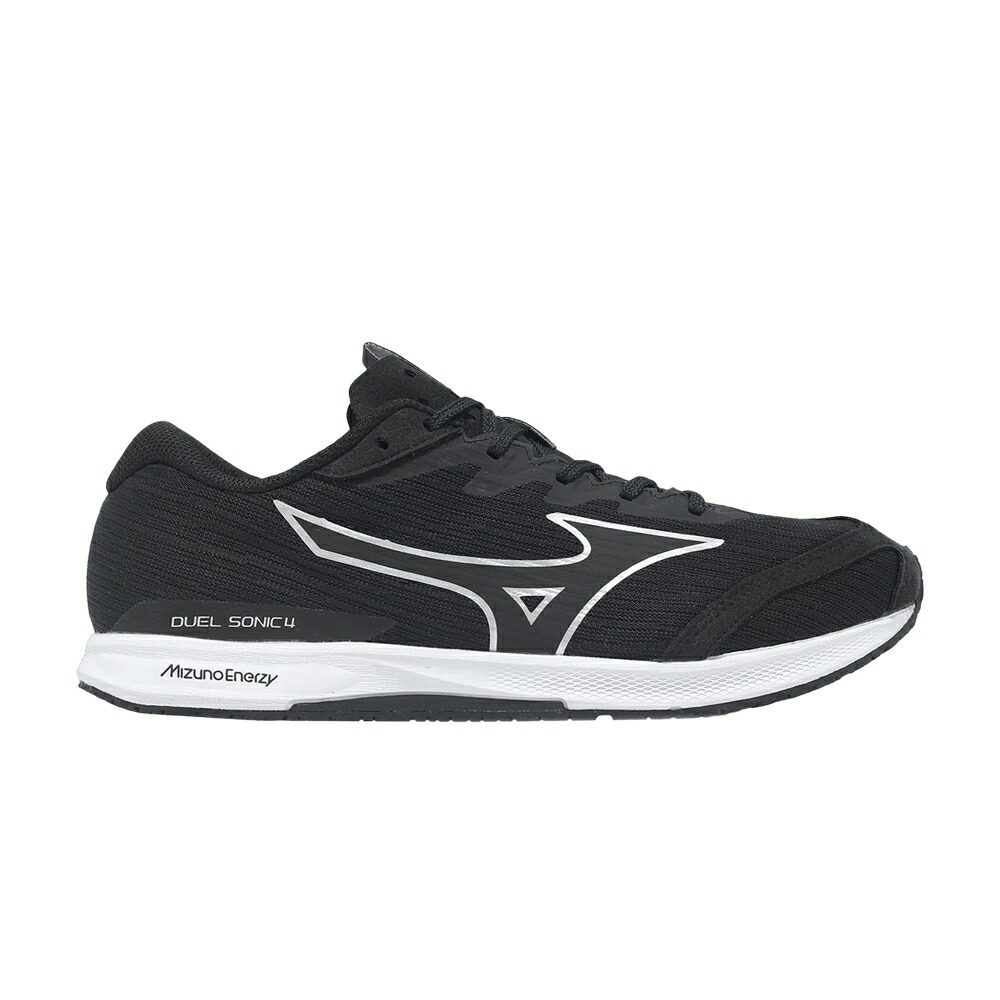 ミズノ 黒色 ブラック 白色 ホワイト 'BLACK WHITE' スニーカー メンズ MIZUNO DUEL SONIC 4 WIDE / BLACK WHITE