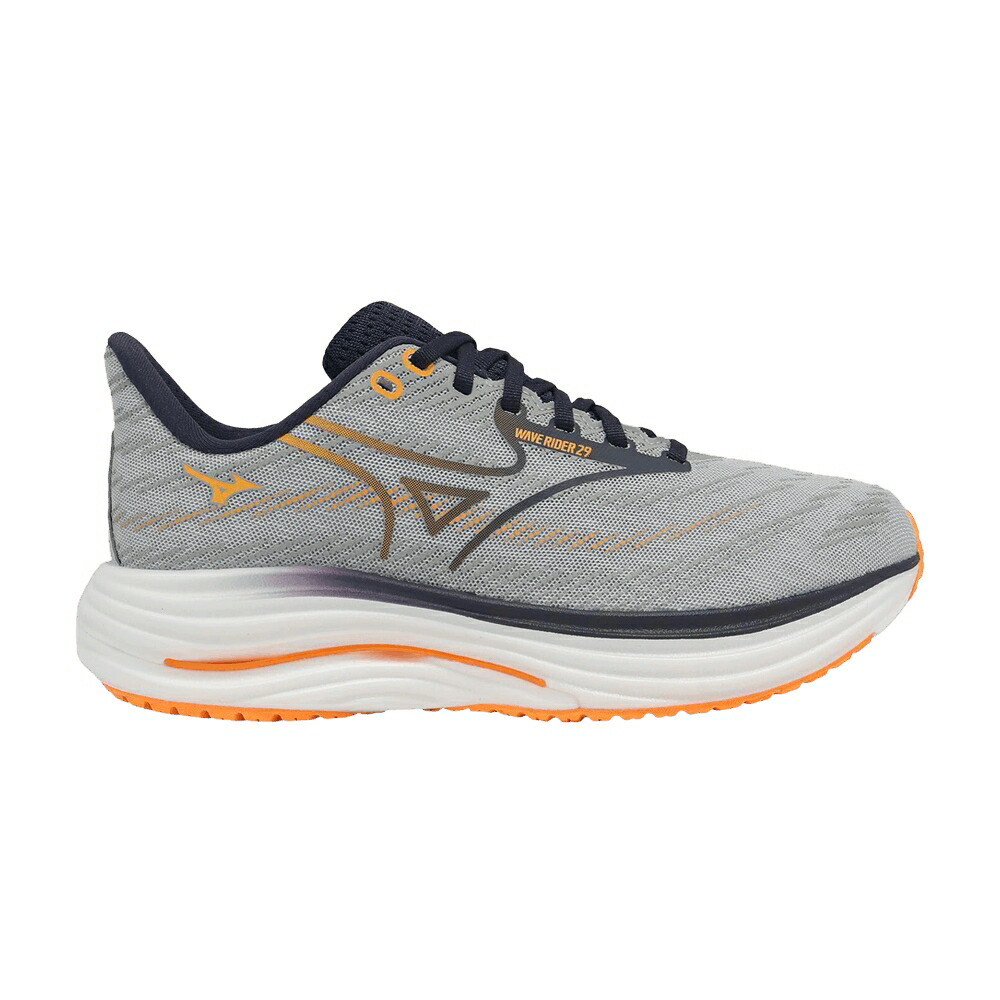 ミズノ ウェーブ ウェイブ 灰色 グレー GREY BLACK スニーカー メンズ MIZUNO WAVE RIDER 29 SUPER WIDE / LIGHT GREY