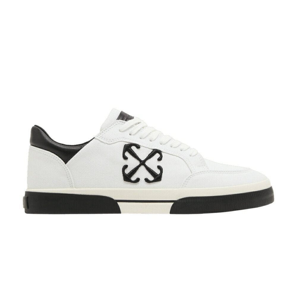 オフホワイト 白色 ホワイト 黒色 ブラック WHITE BLACK スニーカー メンズ OFF-WHITE NEW LOW VULCANIZED / WHITE BLACK