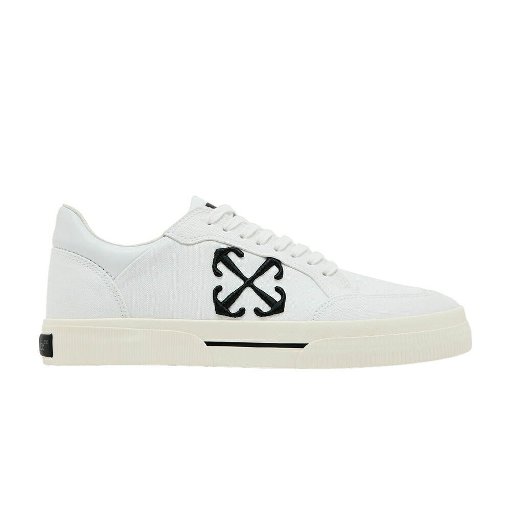 象牙色 白いこと 白いこと 黒いこと 黒いこと \u0027WHITE BLACK\u0027 スニーカー メンズ OFF-WHITE NEW LOW VULCANIZED / WHITE BLACK