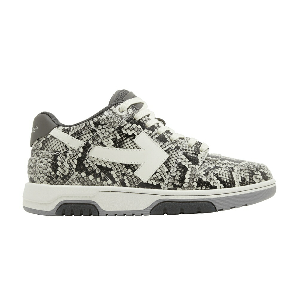 象牙色 薄墨色 薄墨色 \u0027PYTHON EMBOSSED\u0027 スニーカー メンズ OFF-WHITE OUT OF OFFICE / DARK GREY