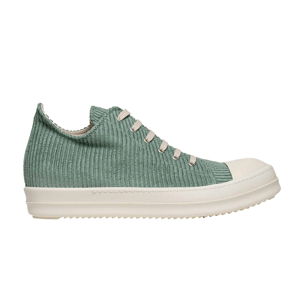 リックオウエンス アクア 'AQUA CORDUROY' スニーカー レディース RICK OWENS RICK OWENS WMNS DRKSHDW POLYAMIDE LOW / AQUA MILK MILK