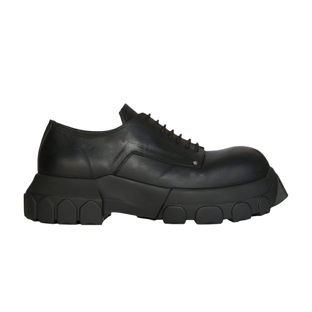 リックオウエンス 黒いこと 黒いこと \u0027BLACK\u0027 スニーカー メンズ RICK OWENS RICK OWENS LIDO LACE-UP BOZO TRACTOR / BLACK BLACK