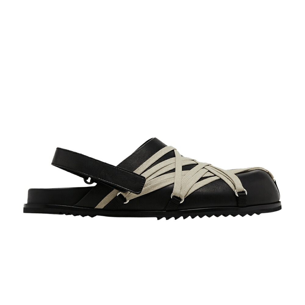 リックオウエンス 黒いこと 黒いこと \u0027BLACK\u0027 スニーカー メンズ RICK OWENS RICK OWENS HOLLYWOOD MEGALACED MULE GRANOLA / BLACK