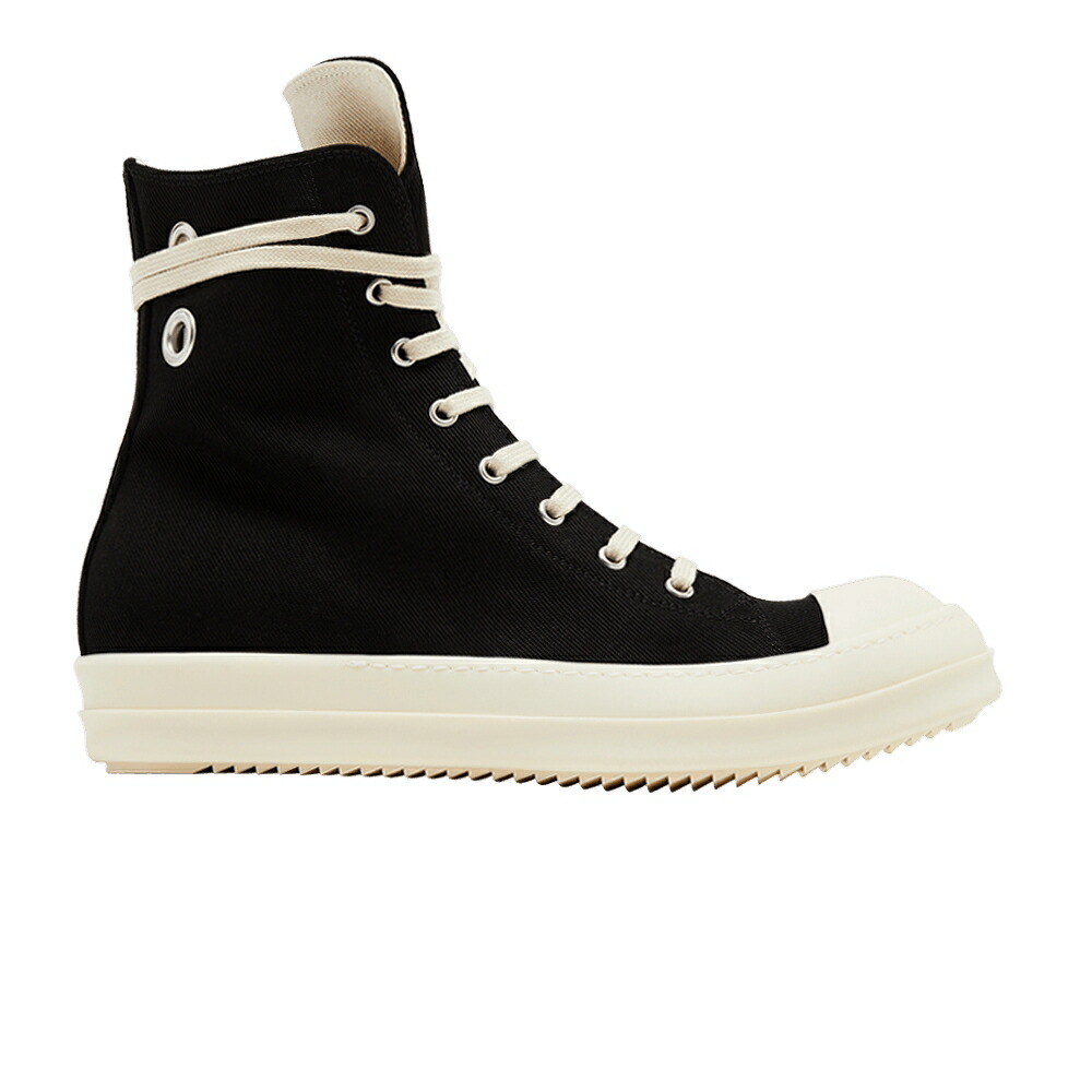 リックオウエンス ハイ 黒色 ブラック 'BLACK MILK' スニーカー メンズ RICK OWENS RICK OWENS DRKSHDW HOLLYWOOD HIGH / BLACK MILK MILK