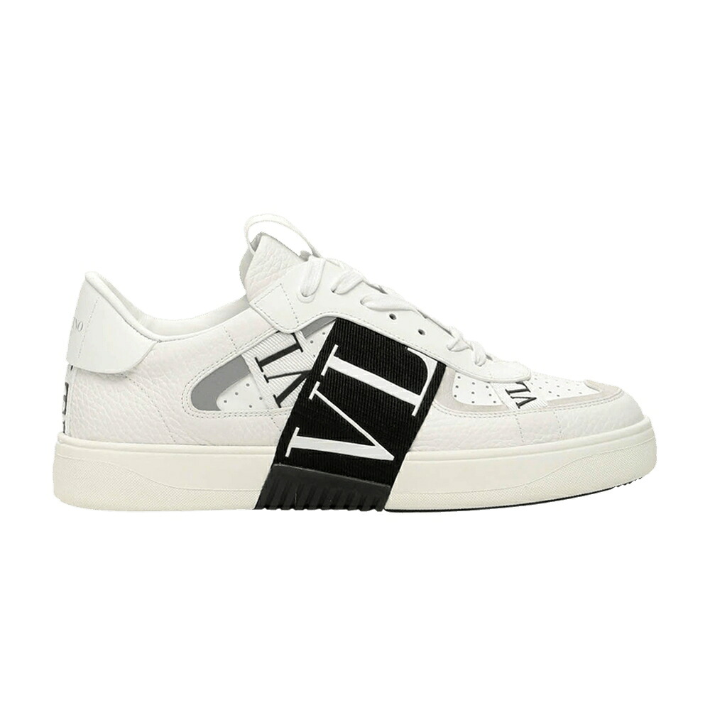 ヴァレンティノ 白色 ホワイト 黒色 ブラック 'WHITE BLACK' スニーカー メンズ VALENTINO VL7N LOW / WHITE BLACK