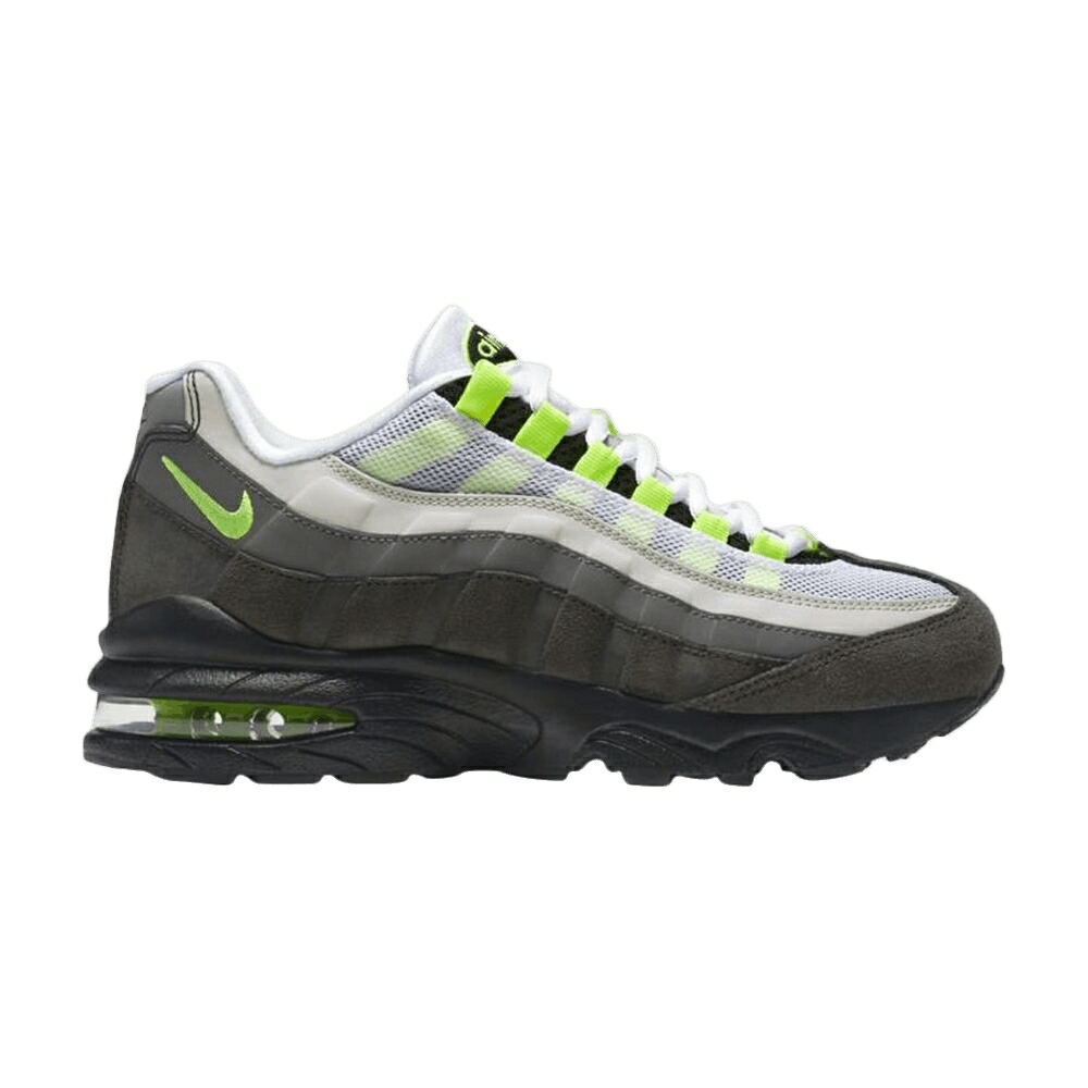ナイキ マックス 黒いこと 黒いこと 大気圏マックス \u0027NEON\u0027 お坊っちゃん キッズ NIKE AIR MAX 95 GS / BLACK VOLT MEDIUM ASH DARK もの言う花 マタニティ スニーカー