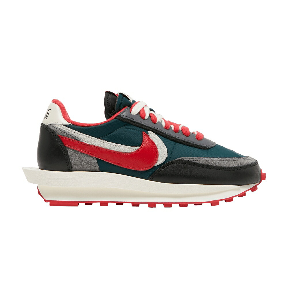 ナイキ アンダーカバー アイボリー 'MIDNIGHT RED' スニーカー メンズ NIKE SACAI X UNDERCOVER LDWAFFLE SPRUCE UNIVERSITY / MIDNIGHT SPRUCE PALE IVORY DARK