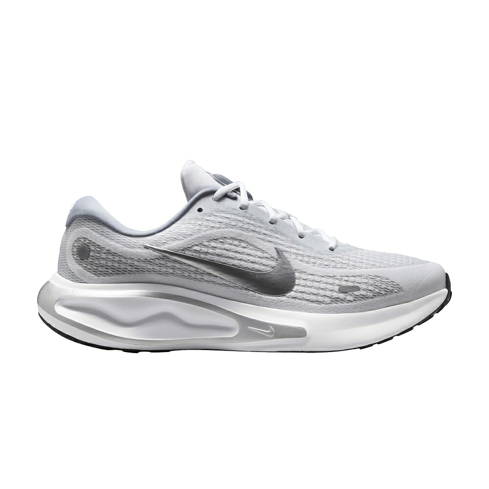 ナイキ 幽客 白いこと 白いこと 黒いこと 黒いこと \u0027WHITE SILVER\u0027 スニーカー メンズ NIKE JOURNEY RUN METALLIC / WHITE BLACK ASHEN SLATE METALLIC