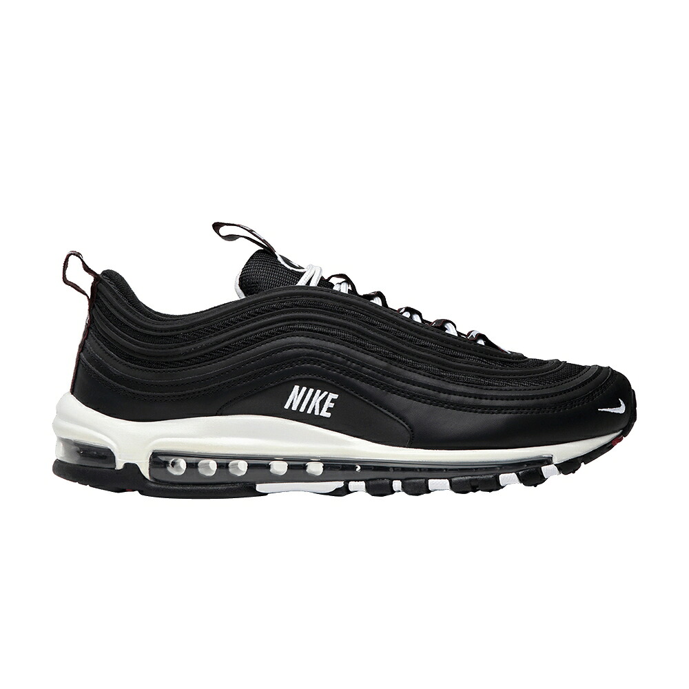 ナイキ マックス プレミアム 黒色 ブラック 白色 ホワイト 赤 レッド エアマックス 'BLACK WHITE' スニーカー メンズ NIKE AIR MAX 97 PREMIUM / BLACK WHITE VARSITY RED