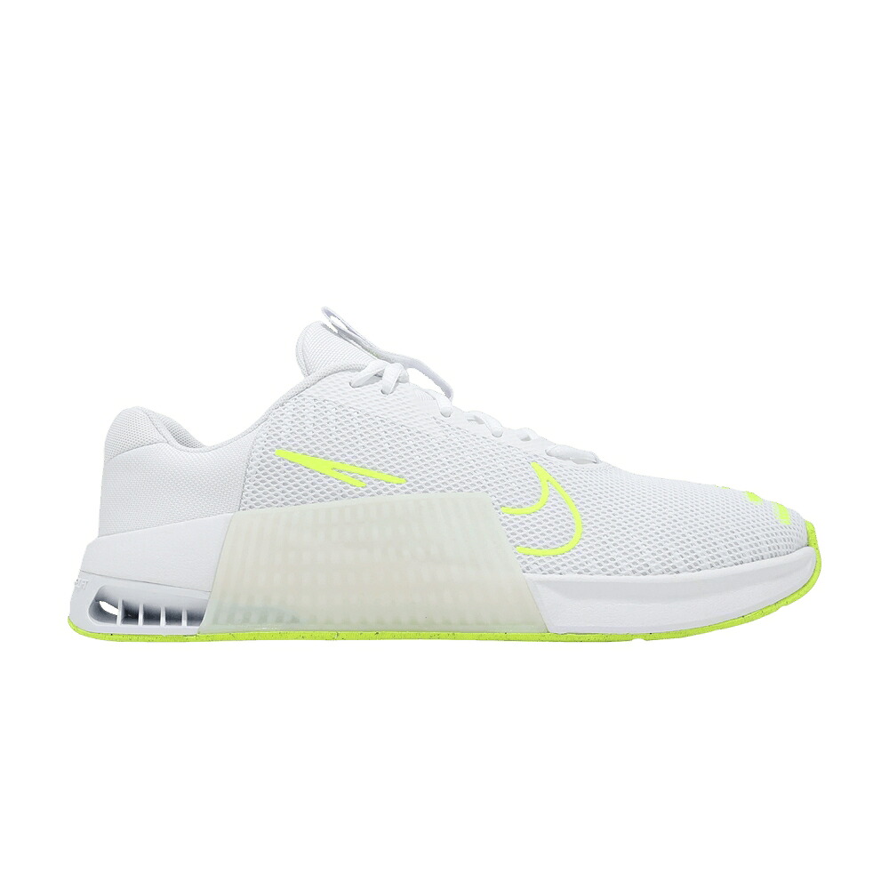 ナイキ 白色 ホワイト \'WHITE VOLT\' スニーカー メンズ NIKE METCON 9 / WHITE WHITE VOLT｜スニケス