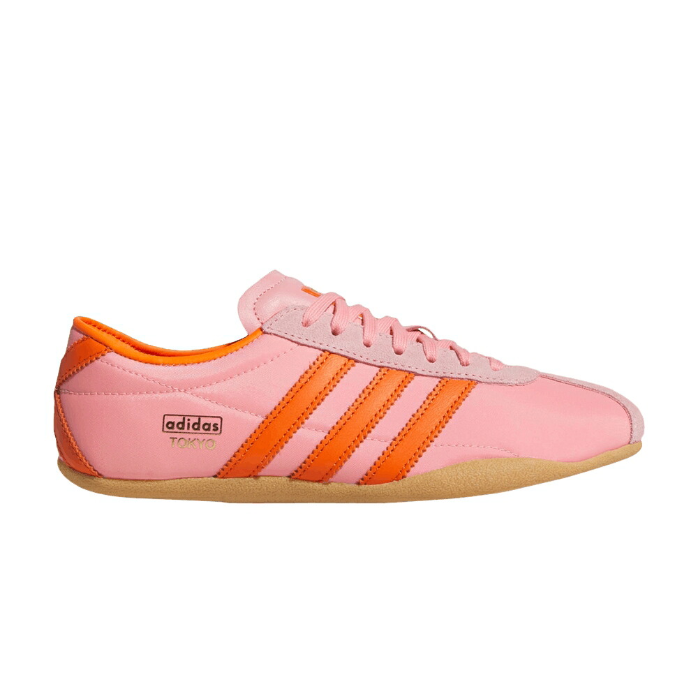 アディダス サクラ色 橙 オレンジ色 ゴールド \u0027SEMI ORANGE\u0027 スニーカー レディース ADIDAS WMNS TOKYO PINK SPARK / SEMI PINK SPARK ORANGE GOLD